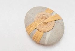 N/A Woven Stone 27 N/A Woven Stone -Twentytwentyone Shop Mindful Objects Felicity Hall Handwoven Stone Medium 2