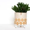 Atelier Stella Oatmeal Spot Tripod Planter 1 Atelier Stella Oatmeal Spot Tripod Planter -Twentytwentyone Shop atelier stella baggot medium oatmeal spot tripod planter 1