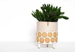 Atelier Stella Oatmeal Spot Tripod Planter