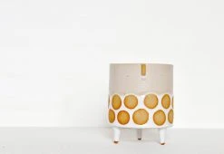 Atelier Stella Oatmeal Spot Tripod Planter 8 Atelier Stella Oatmeal Spot Tripod Planter -Twentytwentyone Shop atelier stella baggot medium oatmeal spot tripod planter 2