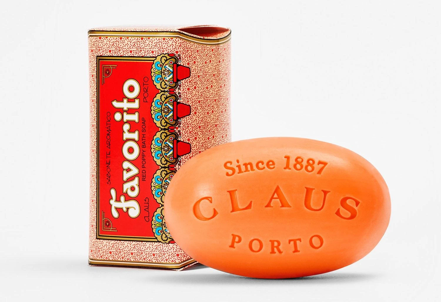 Claus Porto Banho Favorito Red Poppy Soap 3 Claus Porto Banho Favorito Red Poppy Soap