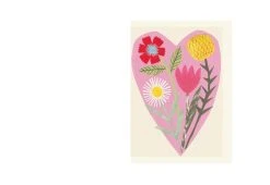 Hadley Paper Goods Floral Heart Card
