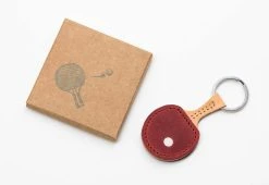 Herr PONG Berlin Ping Pong Leather Keyring