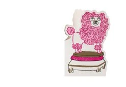 Archivist Gallery Pink Poodle Card