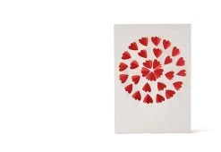 Cut And Make Heart Flower Cut Out Card