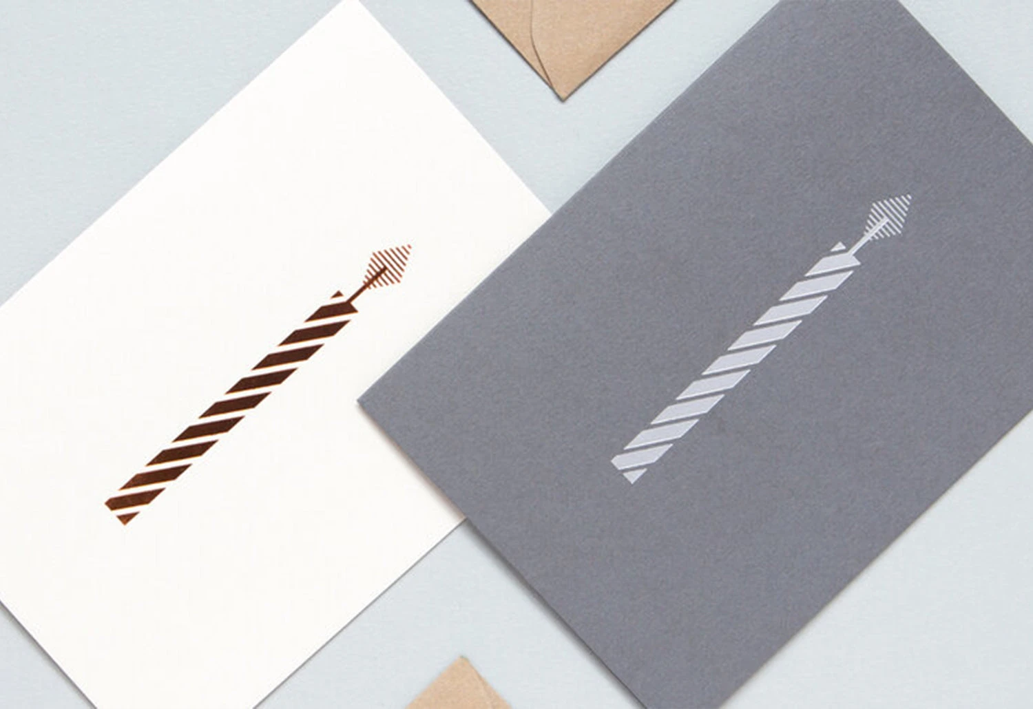 Ola Studio Foil Blocked Copper Candle Card 4 Ola Studio Foil Blocked Copper Candle Card - Image 2