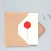Ola Studio Foil Blocked Red Balloon Card 1 Ola Studio Foil Blocked Red Balloon Card -Twentytwentyone Shop twentytwentyone manufacturer ola studio red balloon card 1
